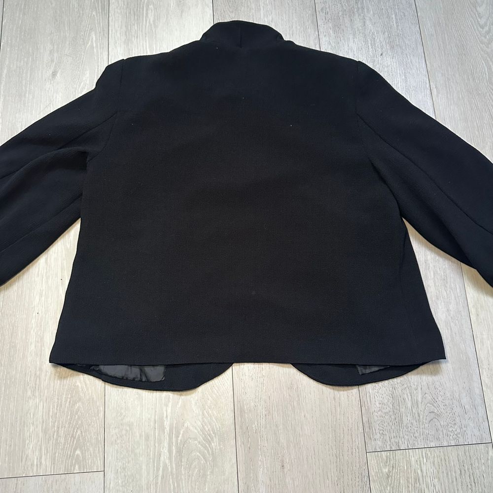 Simonton says designed by George jacket long sleeve blazer black pockets size xs - Picture 6 of 14